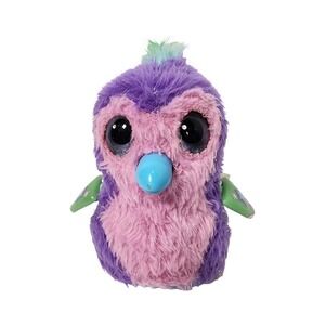 Hatchimals Pixies Purple‎ Pink Bird Plush Toy Interactive Light Up Eyes